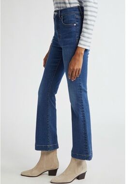 Veronica Beard Carson Blue Denim Flare Jeans